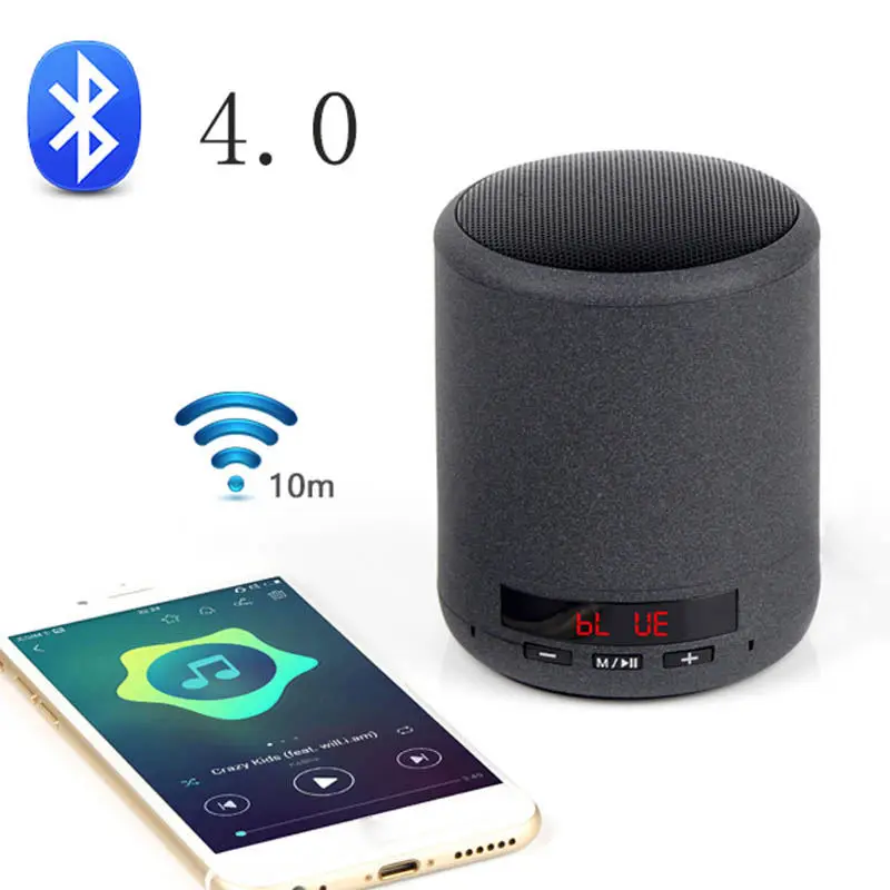 Mini Portable Bluetooth Speaker Wireless Column Bass Sound Stereo Subwoofer Fm Radio Handsfree Tf Card Usb Mp3 Player For Phon |