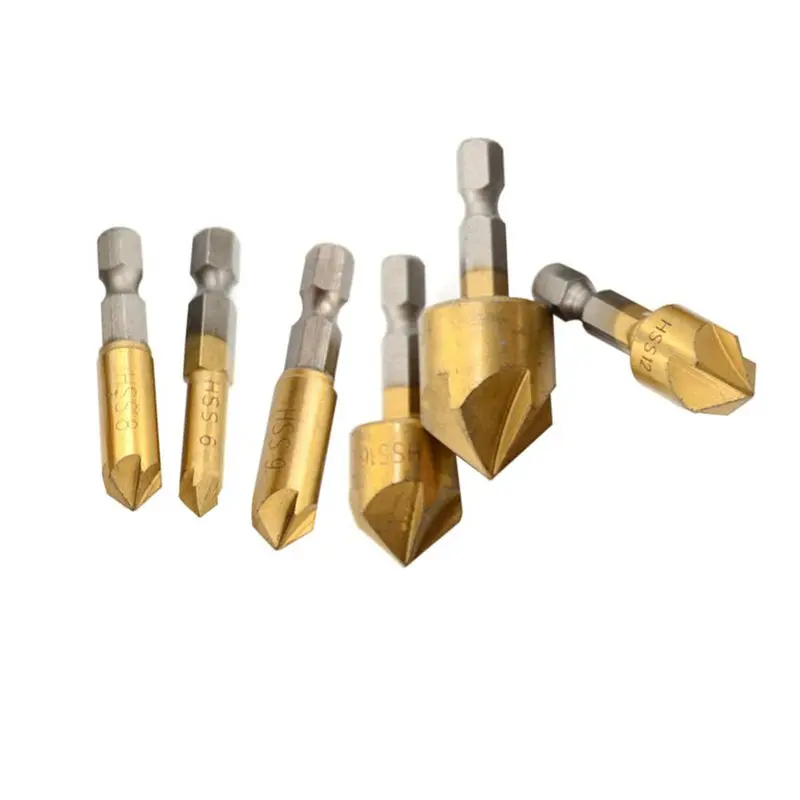 Drill Bit Set For Wood Quick Change And Automatic Spring Loaded Center Punch Door Self-Centering Hinge Core Tapper Dri | Инструменты