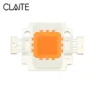 Светодиодный светильник CLAITE полного спектра для выращивания растений, лампа-чип 10 Вт 800-900LM, Розовый Светодиодный светильник для выращивания растений, чип для сада 9-12 В