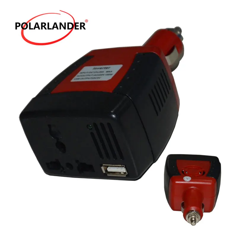 Автомобильный инвертор источник питания 150 Вт DC 12V к AC 110V 50Hz конвертер