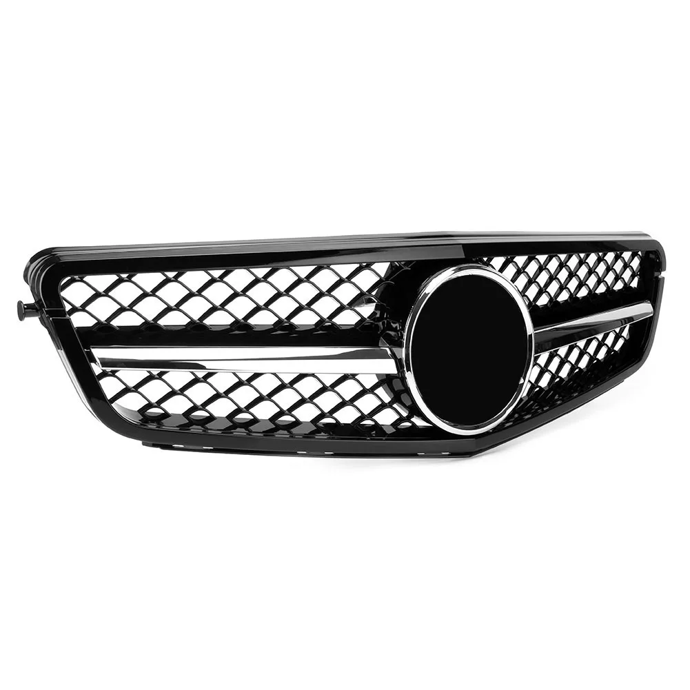 C-Class W204 C300 C350 передняя решетка верхняя для Mercedes Benz 2008 2009 2010 2011 2012 AMG стиль глянцевый
