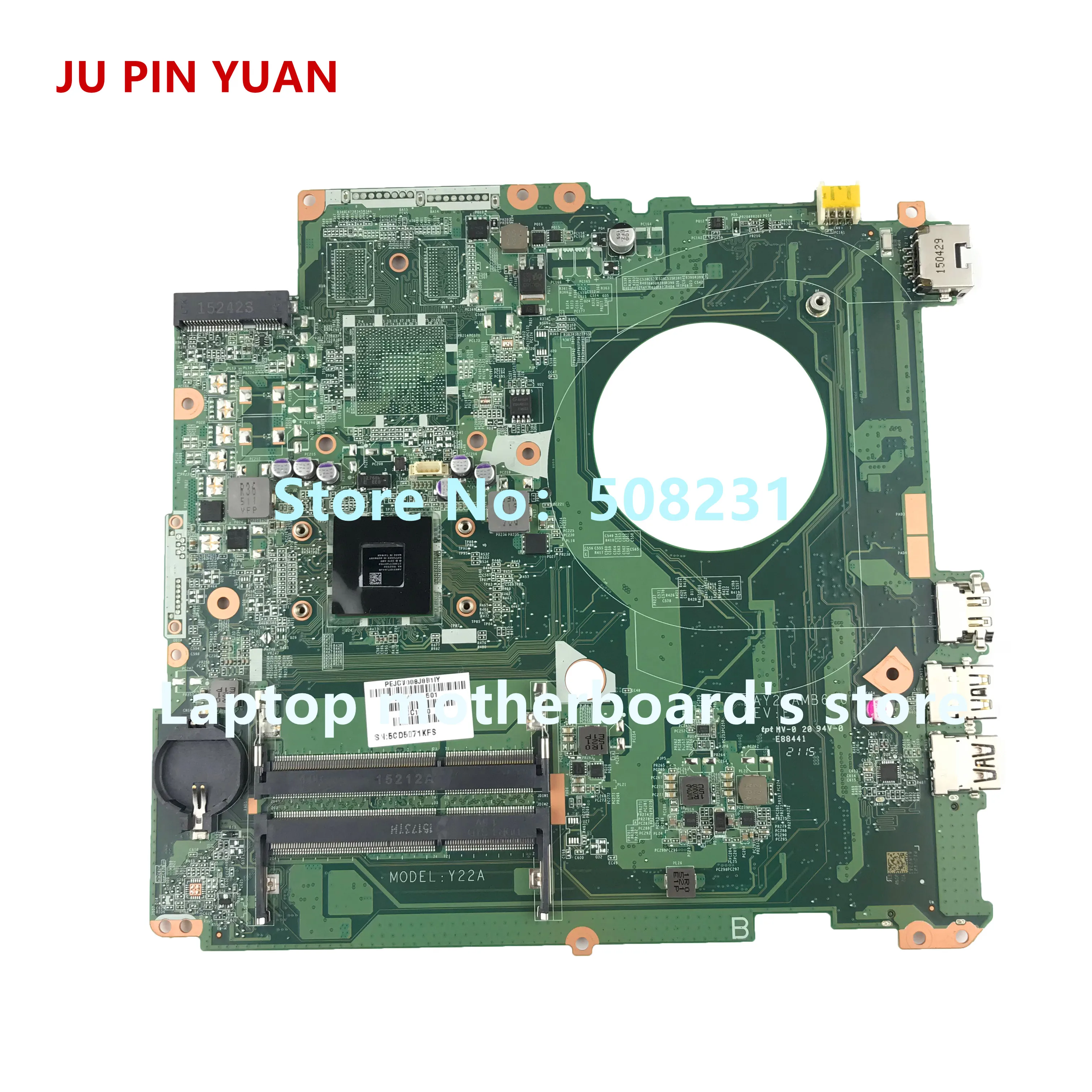 Ju pin yuan 763421 501 001 DAY22AMB6E0 Y22A для HP PAVILION 17 F 17Z материнская плата ноутбука с A4 6210 CPU
