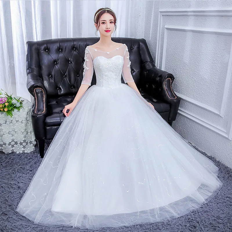 Новое Элегантное свадебное платье большого размера с вырезом сердечком и