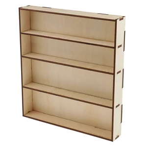 Многофункциональная деревянная стойка для краски, модульный органайзер, держатель для хранения краски, коробка для моделей стойка для краски, 12,2x11,42x17,32 дюйма