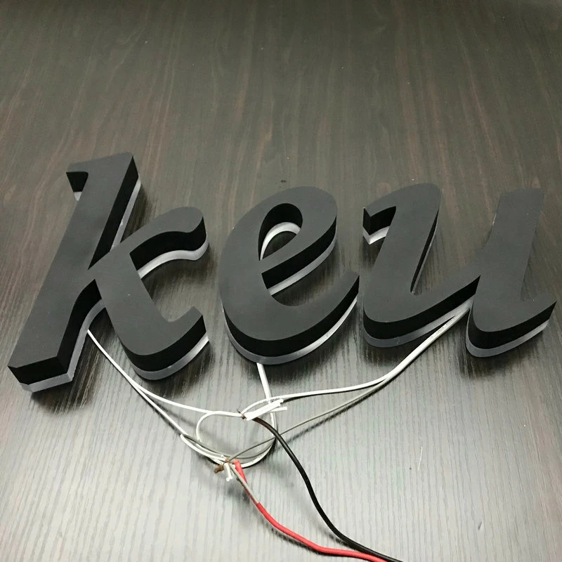 Пользовательские 3D рекламные буквы из нержавеющей стали светодиодная подсветка