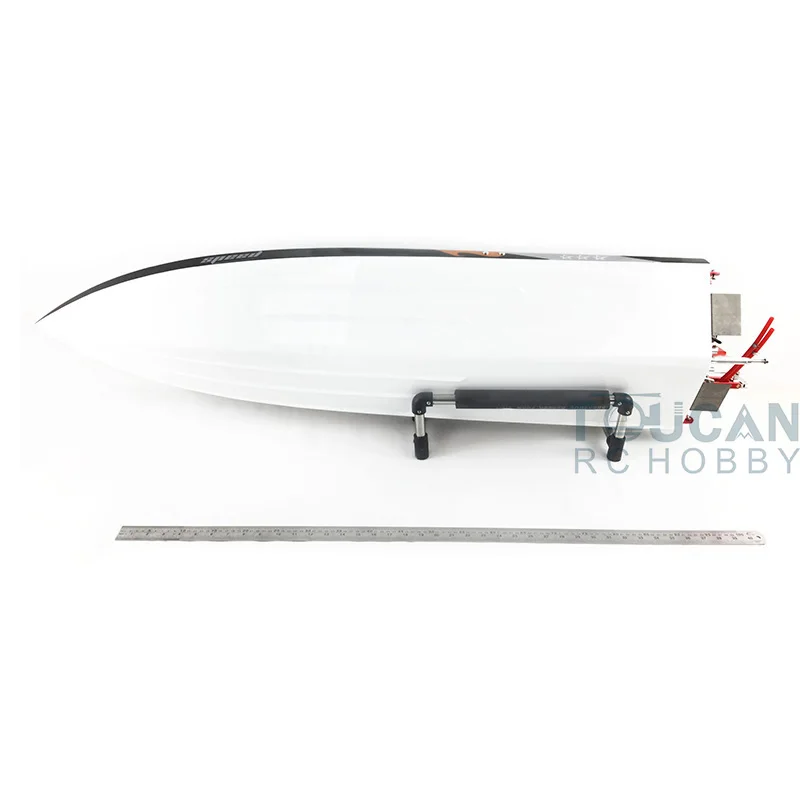 G30D ARTR-RC стекловолокно RC Monohull лодка 30CC двигатель RadioSys серый с оранжевым огнем THZH0069
