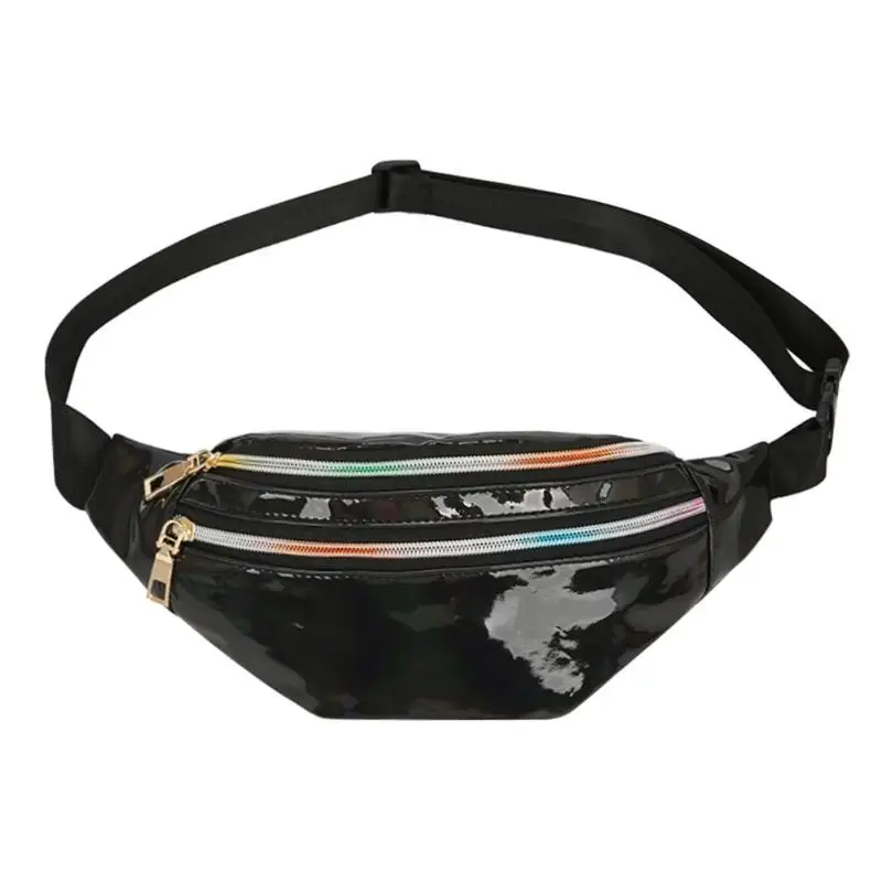Сумка через плечо Fanny Packs Светоотражающая Лазерная Женская поясная сумка на