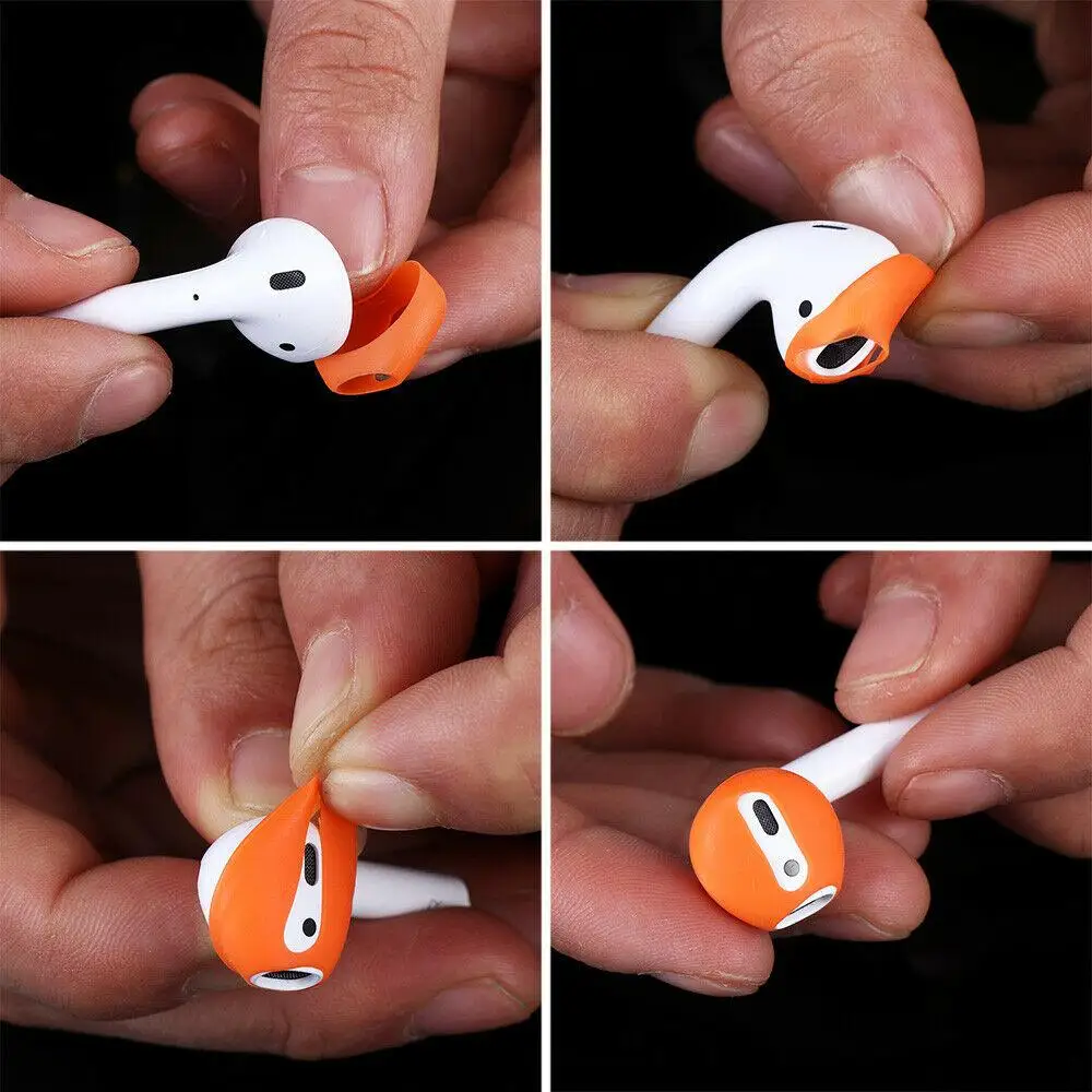 HobbyLane 4 шт. силиконовый чехол для наушников противоскользящие насадки Apple AirPods Earpods