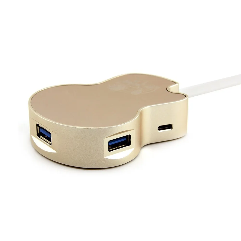USB 3 0 концентратор креативная элегантная гитара Форма 4 Порты и разъёмы s мульти