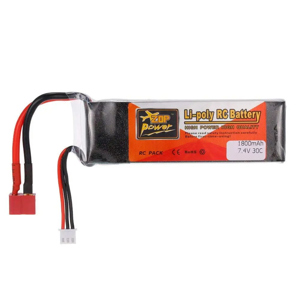 ZOP POWER Plug Lipo батарея для 2 S 7 4 V 1800 mah 30C T QAV250 FPV Racing RC Quadcopter Автомобильная лодка литий