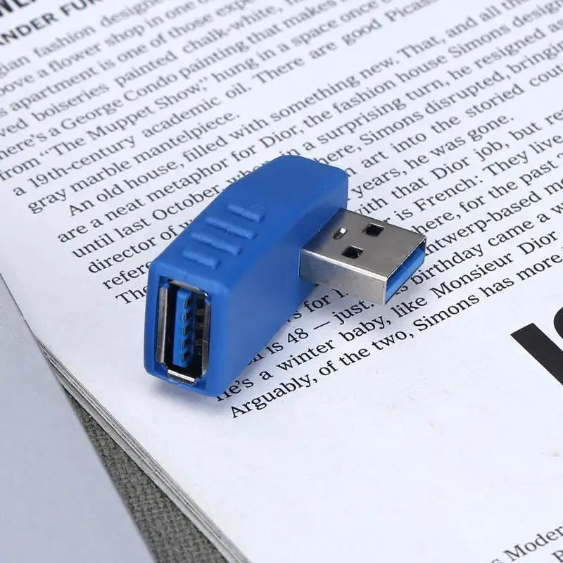 90 градусов USB3.0 мужчина к переходник с внутренней резьбой провод соединитель