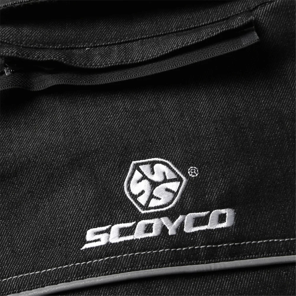 SCOYCO джинсовая мотоциклетная куртка для верховой езды защитная одежда