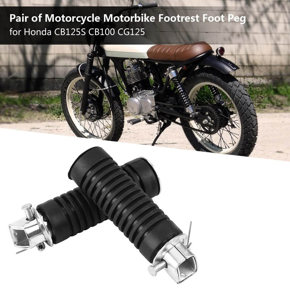 Колышки для ног мотоцикла 1 пара подножки педали Honda CB125S CB100 CG125 ABS + Iron Новинка