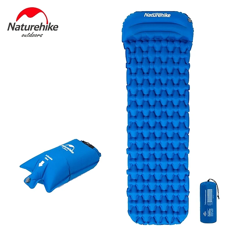 Naturehike новый коврик для кемпинга Сверхлегкий сна с подушкой открытый надувной
