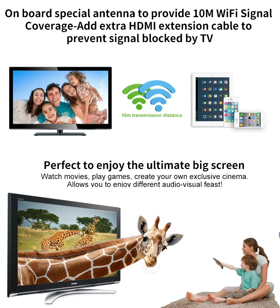 2019 Q1 Miracast Tv Stick Wi-Fi Дисплей ключ Hdmi 1080p приемник ключа для Ios Andriod оконные рамы |