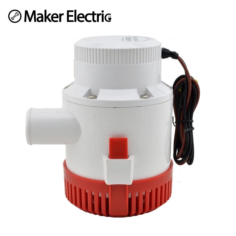 Откачивающий насос 12/24 В 1500/2000/3000/3500GPH Аккумуляторный откачивающий лопастной