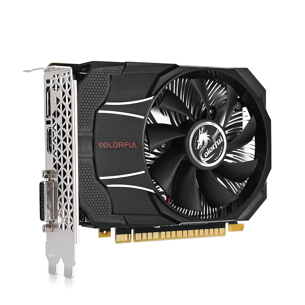 Красочные GTX1050 мини OC 2G новая игровая Графика карты 7000 МГц/2 GB/128bit/GDDR5|Видеокарты| |