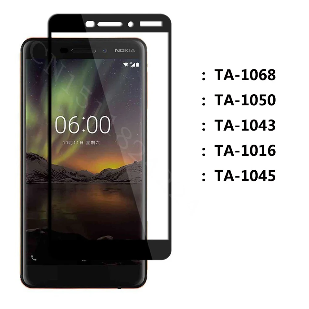Защитное стекло для Nokia 6 1 2018 защитное закаленное TA-1068 TA-1050 TA-1043 TA-1045 9H 2.5D |