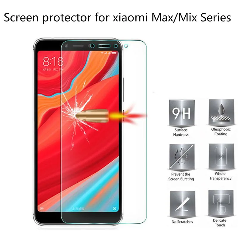 Не полностью Закаленное стекло пленка для xiaomi Max3 9H 2.5D Защитное Max MAX2 Mix Mix2s защита