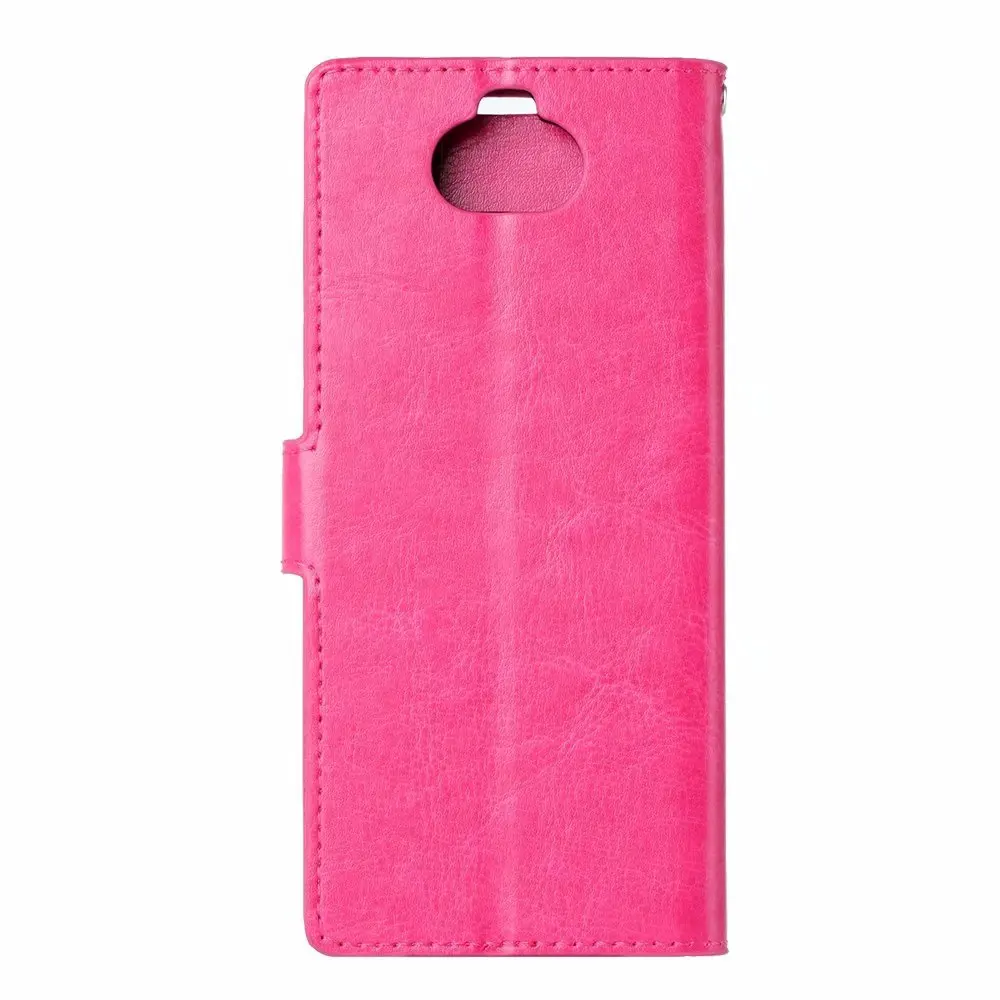 10 шт./лот чехол Crazy Horse из искусственной кожи + ТПУ с отделением для карт Sony Xperia 1
