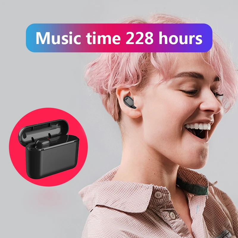 OKSJ X8 Bluetooth наушники в ухо настоящие беспроводные высокое качество звук