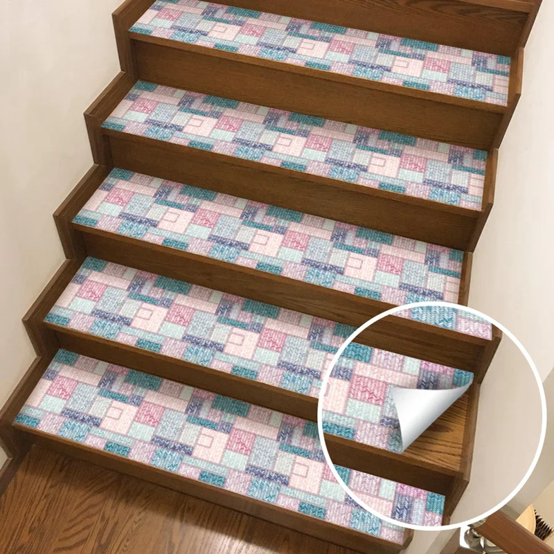 2 шт. Diy наклейки на пол стену лестницу самоклеющиеся для ремонта