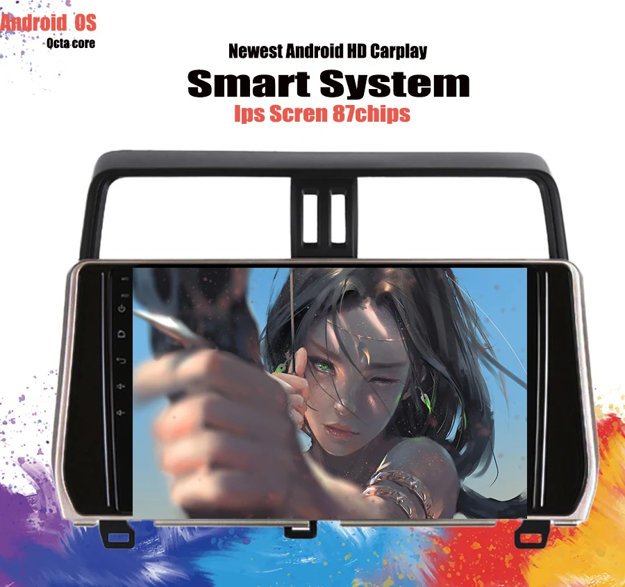Автомобильный мультимедийный плеер Android 10 0 dvd-плеер для Toyota Prado 120 150 Land Cruiser 2018 2019