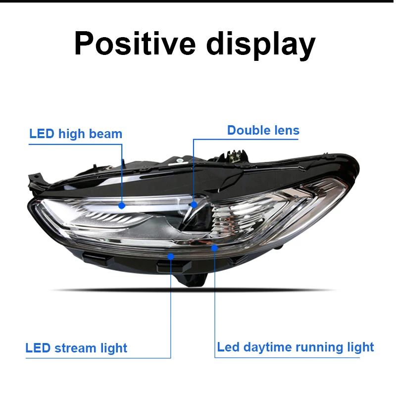 ROADOT для Ford Mondeo 2013 2015 Автомобильные фары в сборе светодиодный HID DRL сигнал поворота