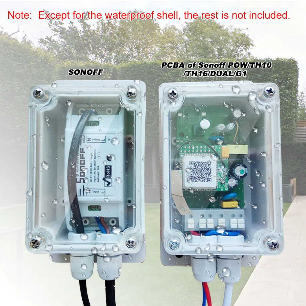 Водонепроницаемая Соединительная коробка SONOFF IP66 Пластиковый Кабельный