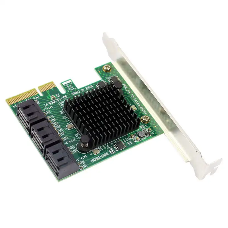Pcie к Sata карта Pci-E адаптер Pci Express Sata3.0 расширения 4 порта Iii 6G для Ssd Hdd Ipfs Mining |