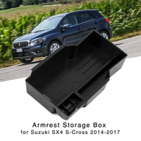 armrest storage box for suzuki sx4 s cross 2014 2020 vitara escudo 2016 2020 central console glove holder organizer tray