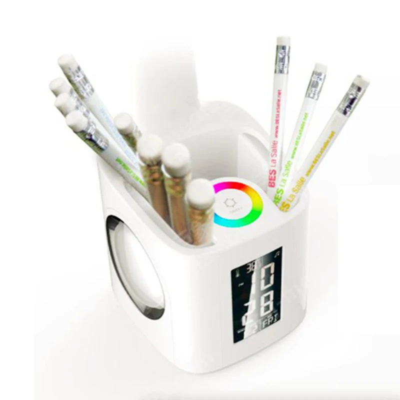 Plug EU Led Eye Protect Dimmable Desk Lamp Foldable Reading Table Light Rgb Press Control Calendar Alarm Clock Temper | Освещение