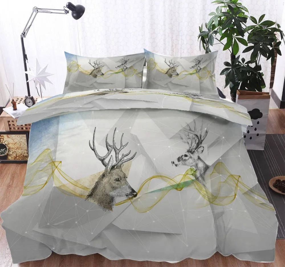 Ins 3D геометрия постельные принадлежности набор пододеяльников для пуховых одеял