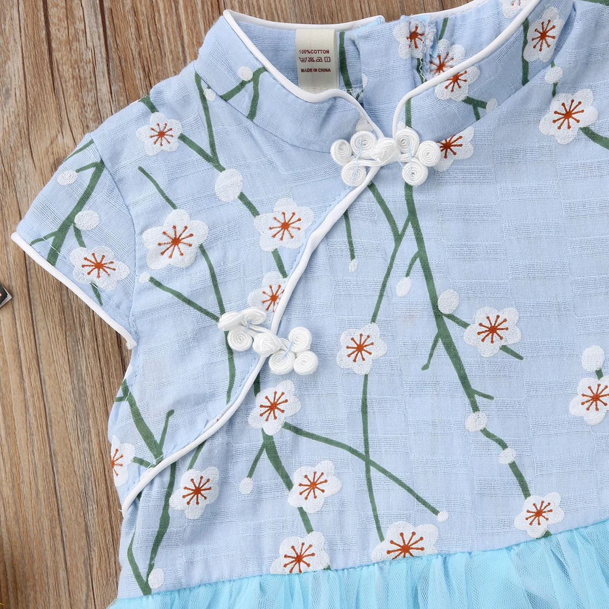 Cheongsam/стильное детское платье для маленьких девочек Вечерние платья-пачки