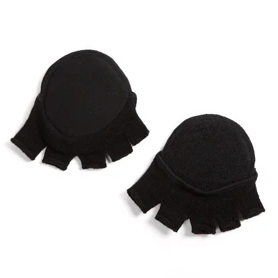 

horswula Invisible Full Half Finger Socks Womens Cotton Non Slip Toe Padded five-finger Socks for Fish Mouth Shoes drop shipping