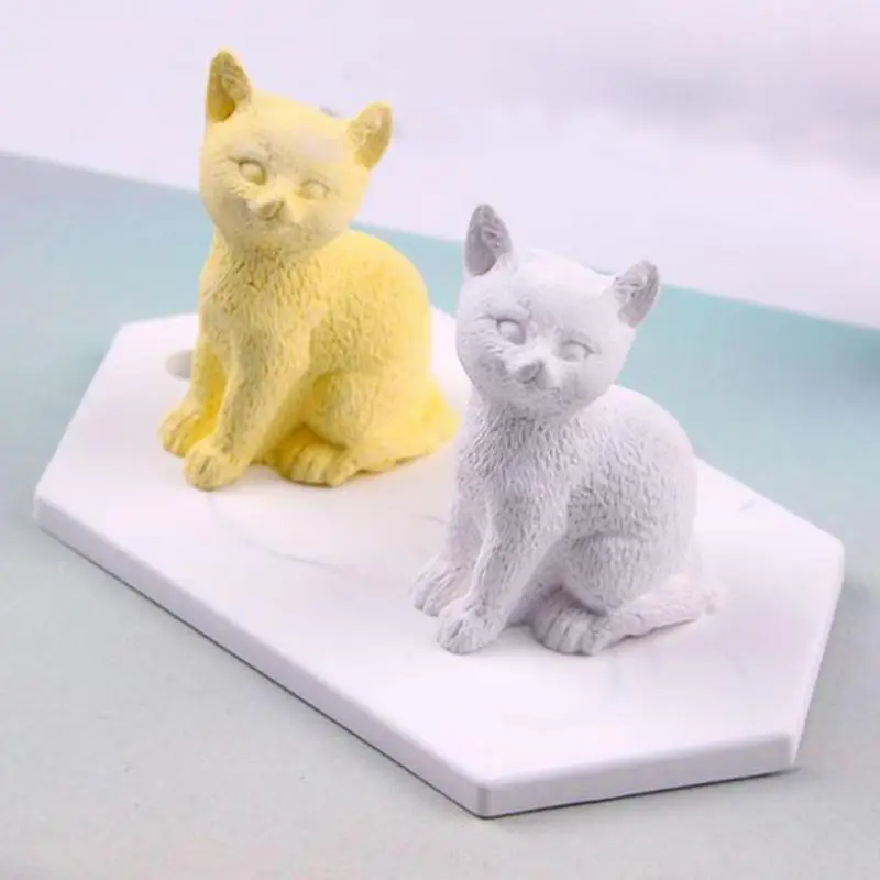 3D Маленькая силиконовая форма в виде кота торт для шоколада Сделай Сам