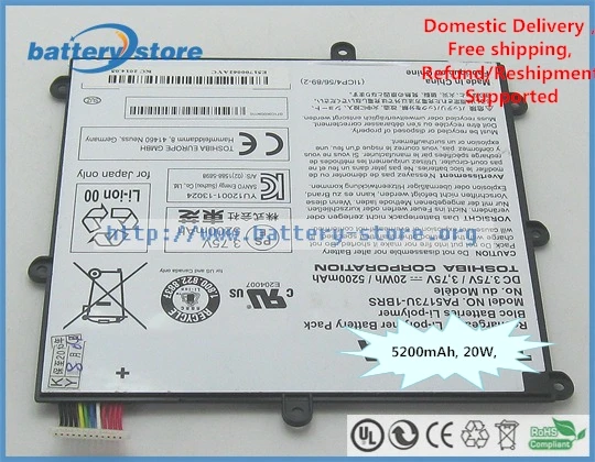 Оригинальный аккумулятор для планшета Toshiba wt8 a 102 TOSHIBA VT484 Encore 3 75 в 5200 мАч |laptop