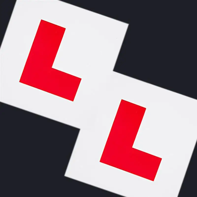 2 шт. магнитные Learner L пластины наклейка для мотоцикла автомобиля Авто наклейки
