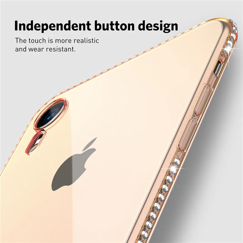 USLION Case For iPhone X 6 7 8 Plus TPU Phone XS Max XR 5S 5 SE Clear Soft Silicone Transparent Fitted Cases |