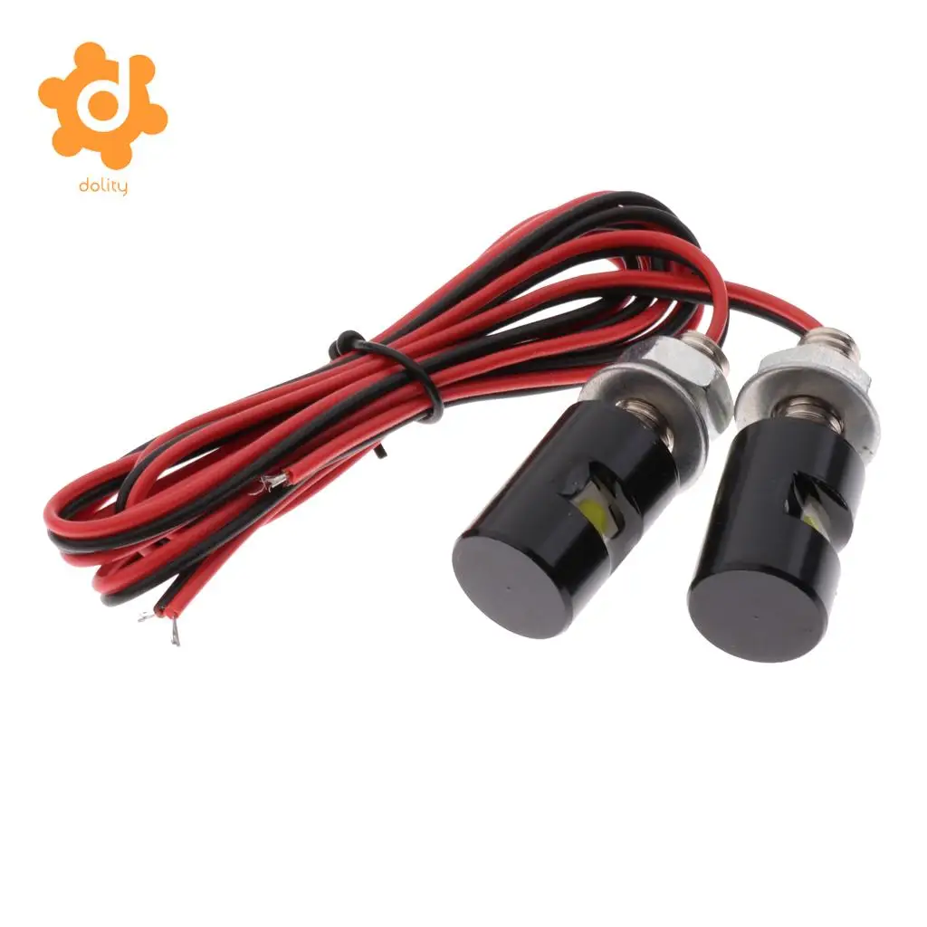 Baoblaze 2 шт. белый мотоцикл винт SMD светодиодный лампа на болтах номерного знака