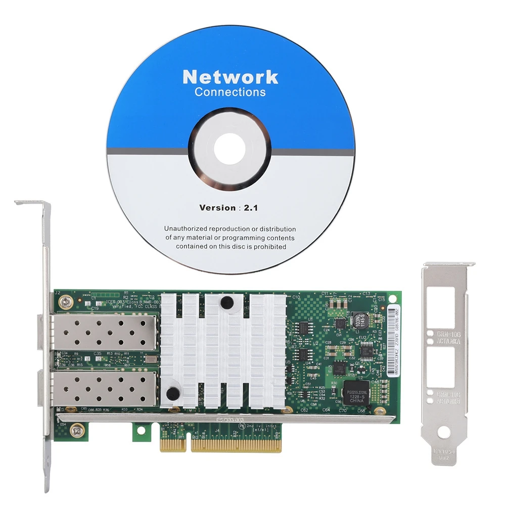 X520-DA2 82599es PCI-E X8 2-Порты и разъёмы для программирования в производственных условиях