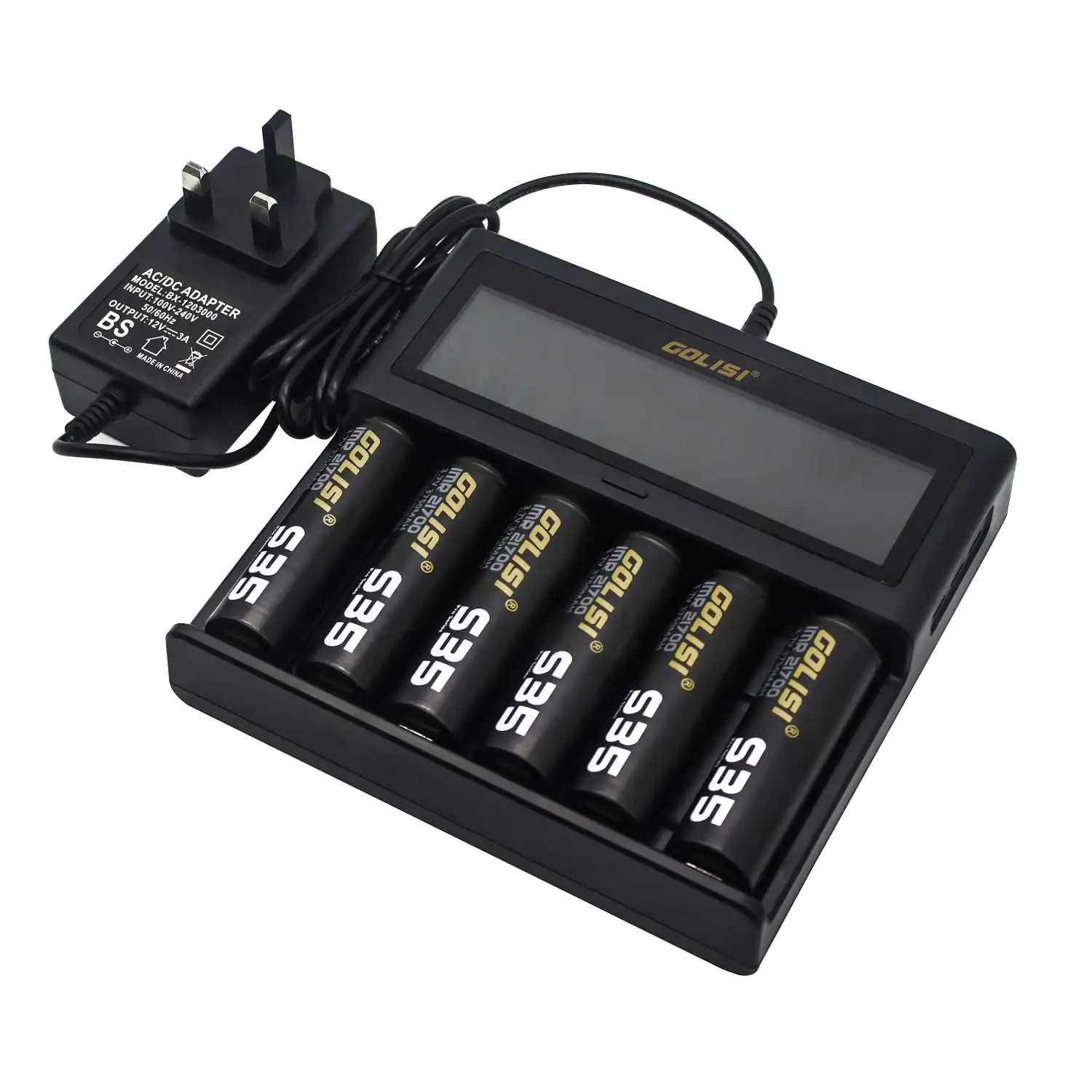 GOLISI S6 S2 S4 ЕС/США ЖК дисплей умный Ni MH/Ni cd зарядное устройство 18650 26650 18350 16340