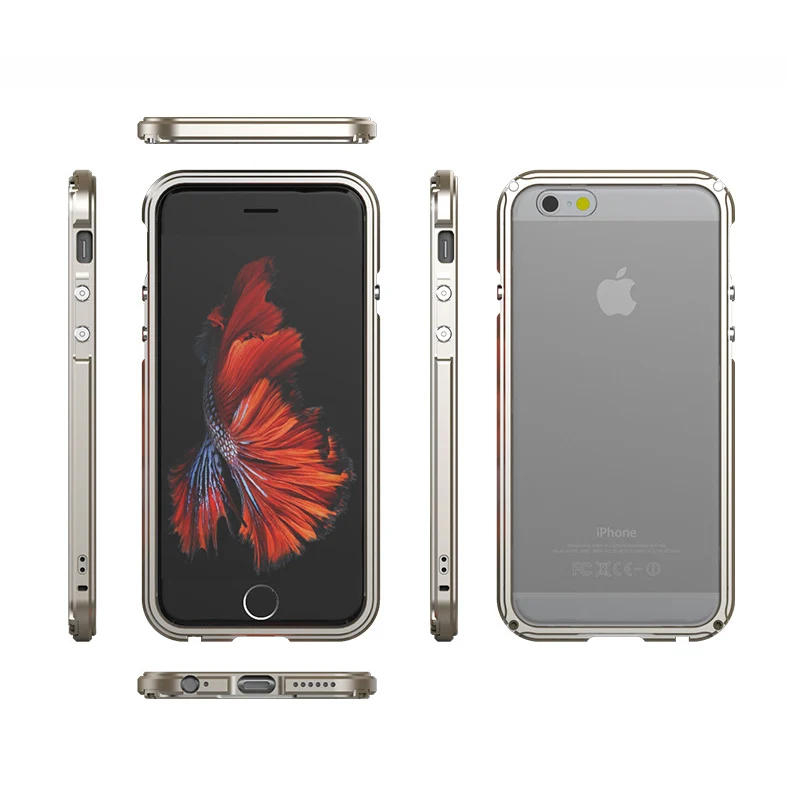 Противоударный металлический чехол REFUNNEY для iPhone 7 Plus гибридный с алюминиевой