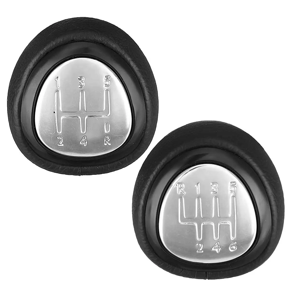 Для SAAB 93 9-3 2003 04 05 06 07 08 09 10 11 2012 1 шт. кожа Шестерни головки рукоятка рычага переключения передач палка Замена 55566206 55353898 хром