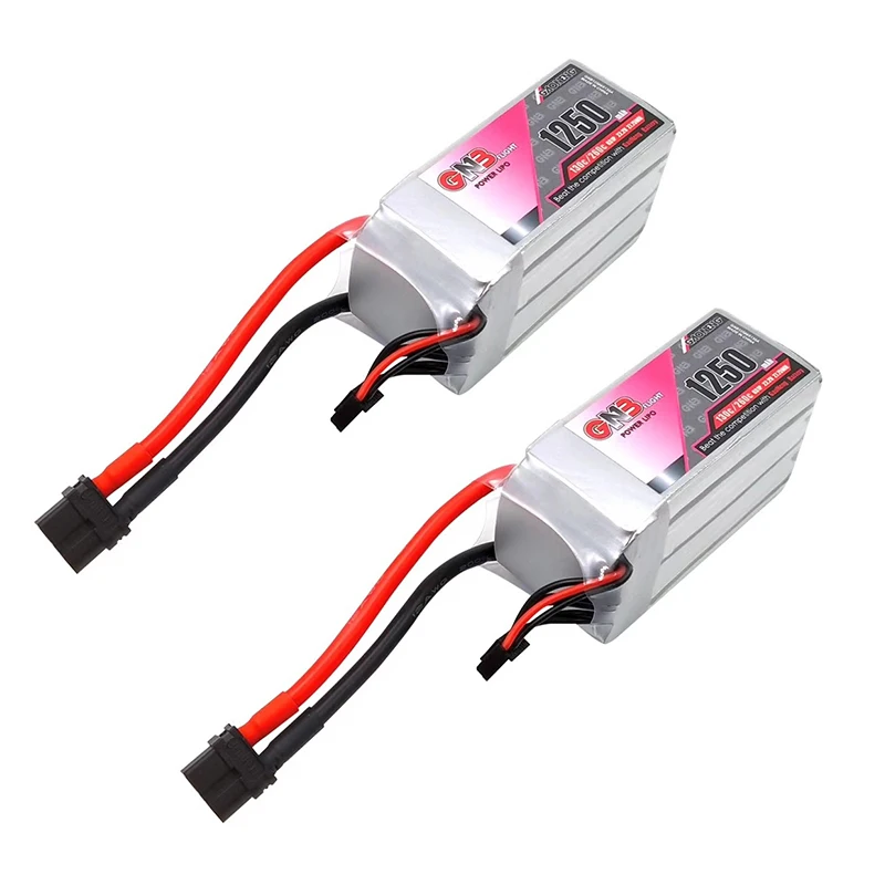 4 шт. Gaoneng GNB 14 8 V 1500mAh 120C/240C 4S Lipo батарея аккумуляторная XT60U-F разъем для FPV Racing Drone RC