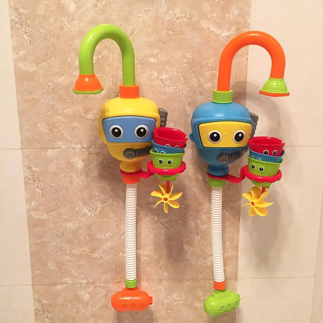 Для купания spouts Заводной robofish играть в воду ванная комната бассейн Ванна для