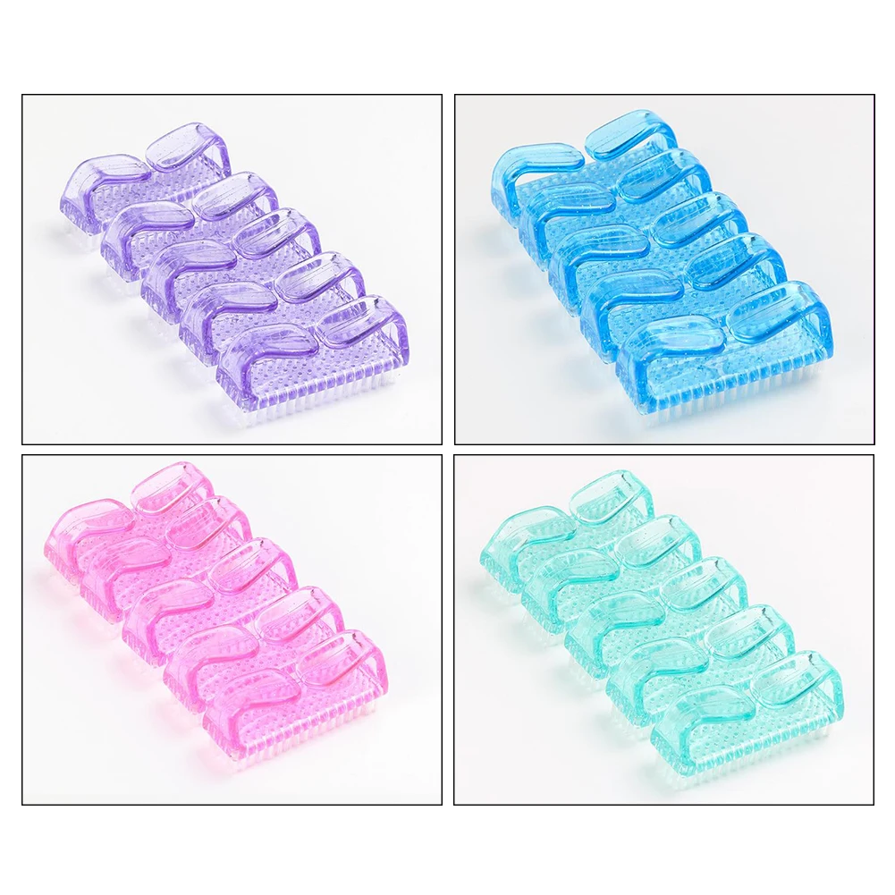 4Pcs Nail Cleaning Brush Tool Multi-functional Plastic Brushes Soft Remove Dust Small Angle Clear Scrubbing | Красота и здоровье
