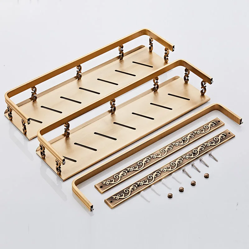 Европейские классические двухслойные полки алюминиевая настенная бронзовая