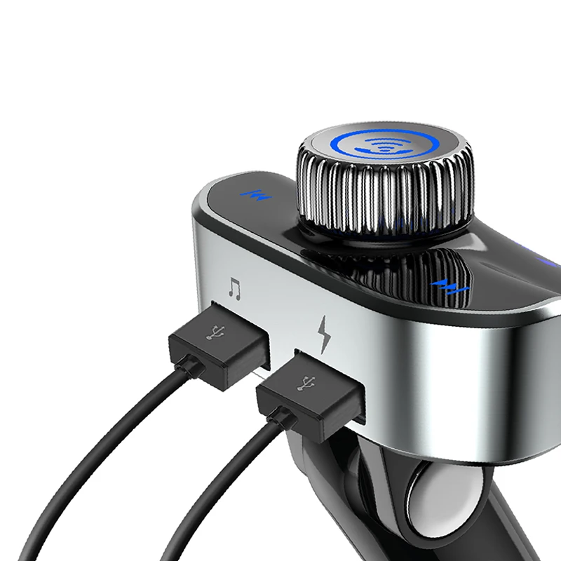Bluetooth V4.2 FM передатчик MP3 плеер Handsfree Car комплект U диск 5 V 3.1A Dual USB Quick Зарядное