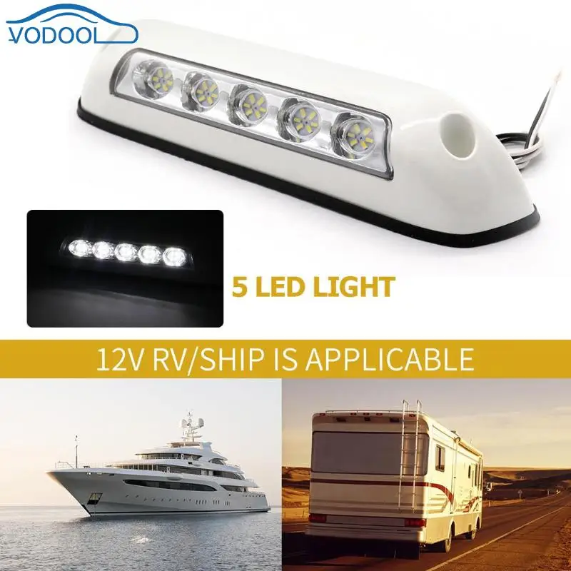 12V 5 LED RV Тент крыльцо свет IP67 Водонепроницаемый 6500K для морской караван Кемпер